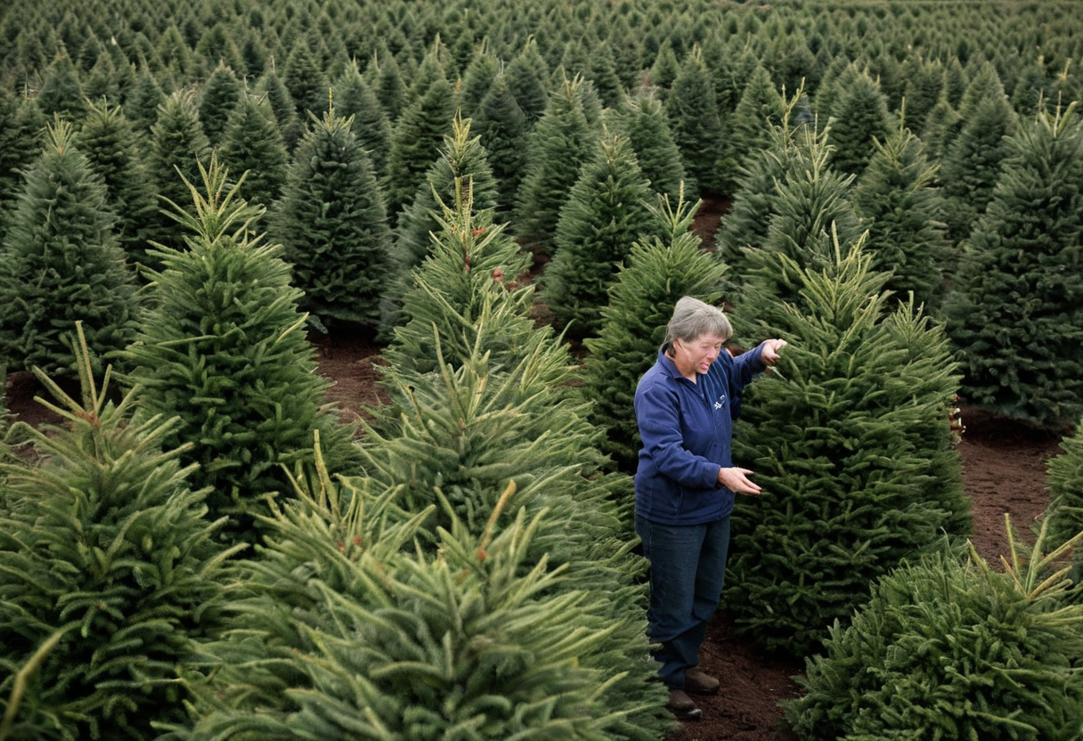 Practical visual for A wholesale Christmas tree order should start with a size-by-species lot forecast